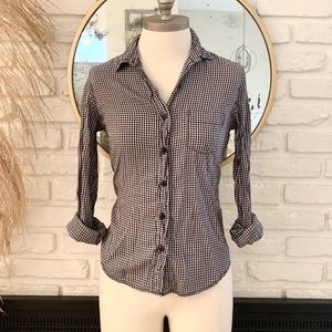 Denim and supply woven top